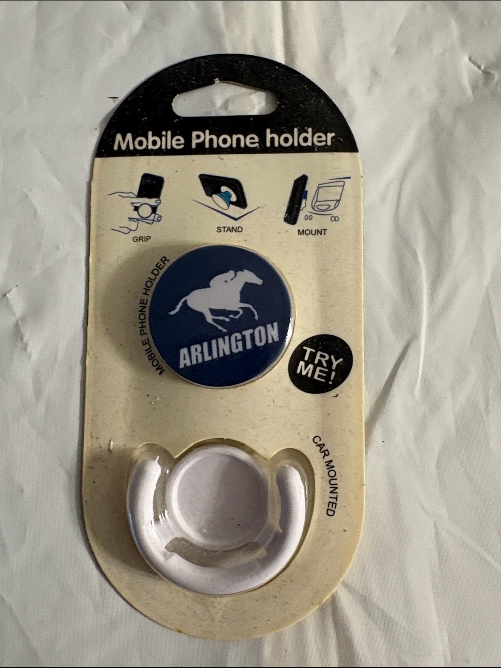Arlington Race Track Blue Mobile Phone Holder - Grip, Stand & Mount